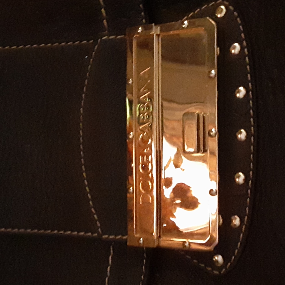 Dolce and Gabbana pebble leather top handle bag - Picture 2 of 7